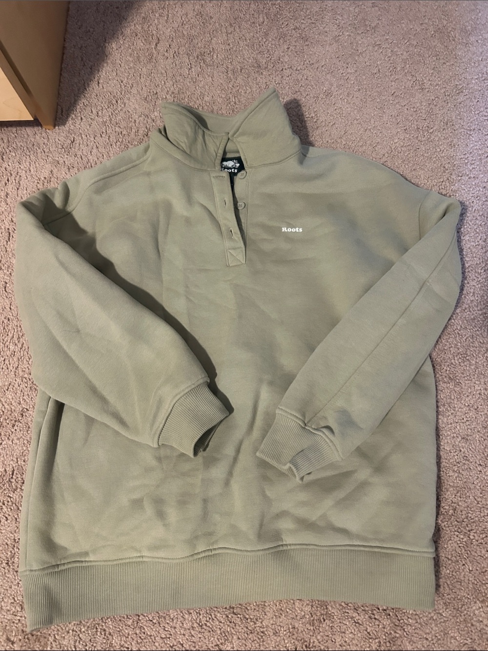 Roots Tan Quarter-Snap Pullover